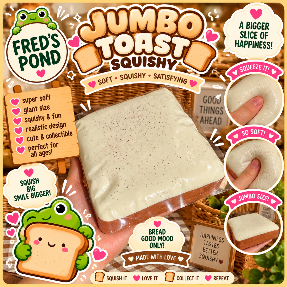 🍞 Jumbo Toast Squishy