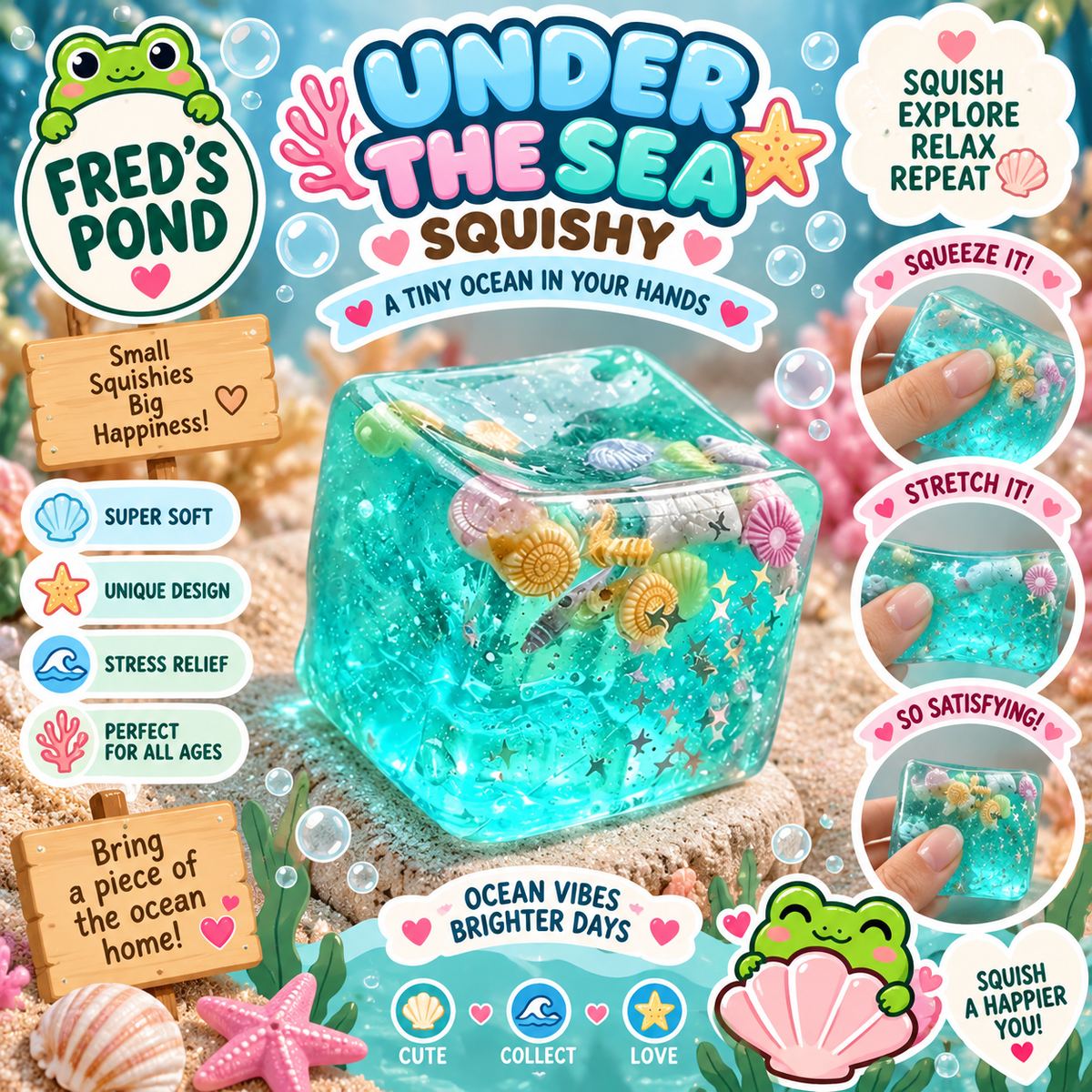 🪸 Under the Sea Squishy 🌊🐚🫧
