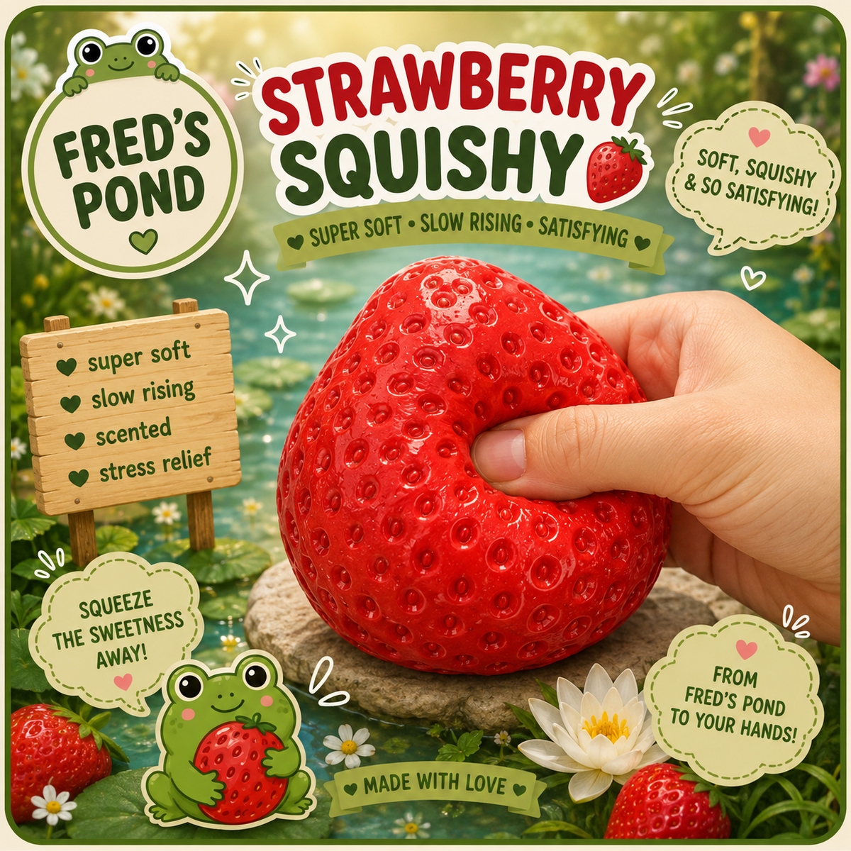 🍓 Strawberry Squishy