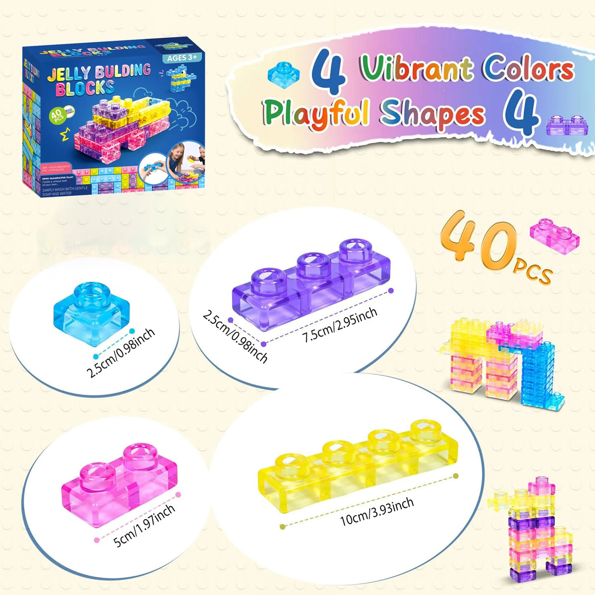 🧱 Building Blocks Squishy 🌈