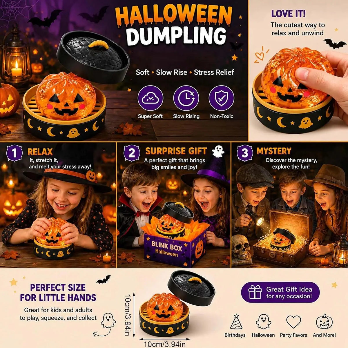 🎃 Halloween Squishy Dumplings